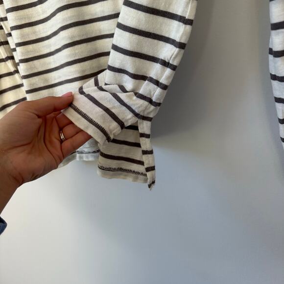 Madewell Whisper Cotton Turtleneck in Ronnie Stripe S - Picture 5 of 7